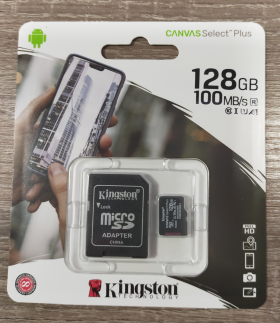 Micro SD Kingston CANVAS SDCG2/128GBSP, class 10